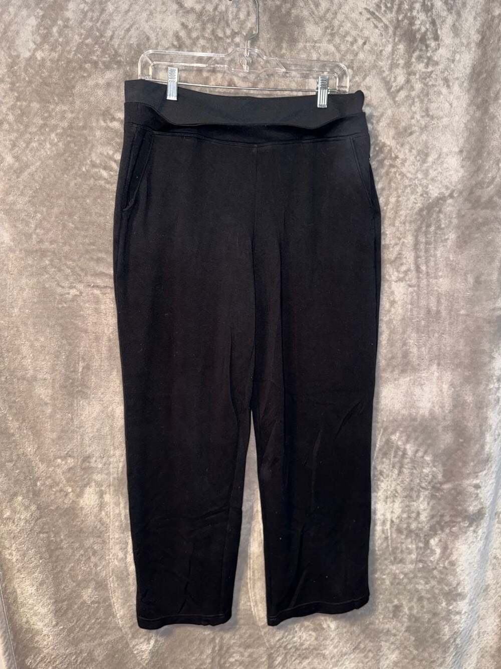 Danskin Women's Luxe Pull-On Knit Straight Leg Pants with Pockets